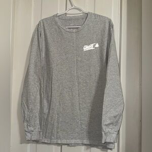 Ghost premium basics size large men's tee shirt reflective‎ long sleeve